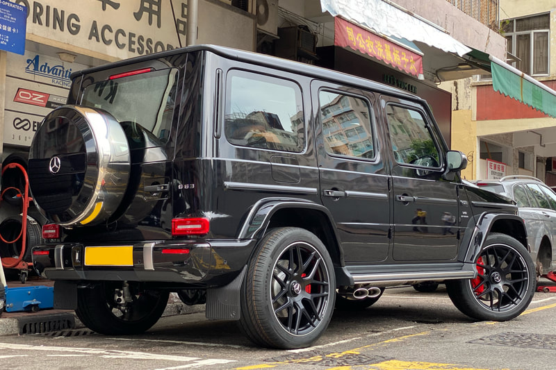 Mercedes Benz W464 G63 and AMG Cross Spoke Forged Wheels and wheels hk and continental tyres and A46340120009Y15