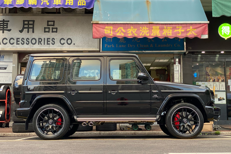 Mercedes Benz W463A G63 and AMG Cross Spoke Wheels and wheels hk and 呔鈴 and continental sport contact 5 tyres and A46340120007x71