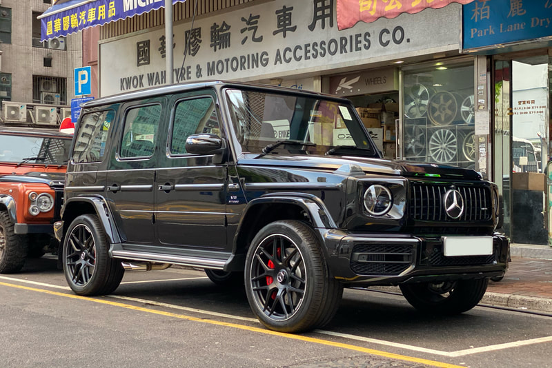 Mercedes Benz W463A G63 and AMG Cross Spoke Wheels and wheels hk and 呔鈴 and continental sport contact 5 tyres and A46340120007x71