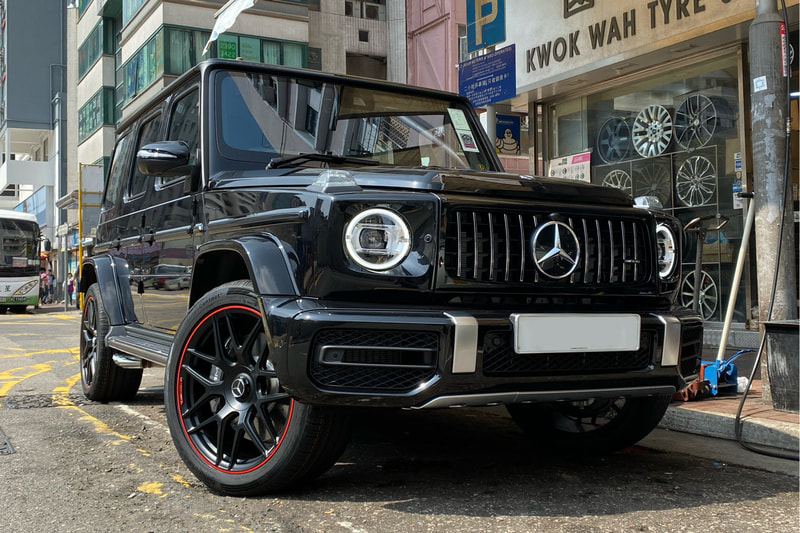 Mercedes Benz W463A G63 and AMG Cross Spoke Wheels and wheels hk and 呔鈴 and continental sport contact 5 tyres and A46340120009Y15