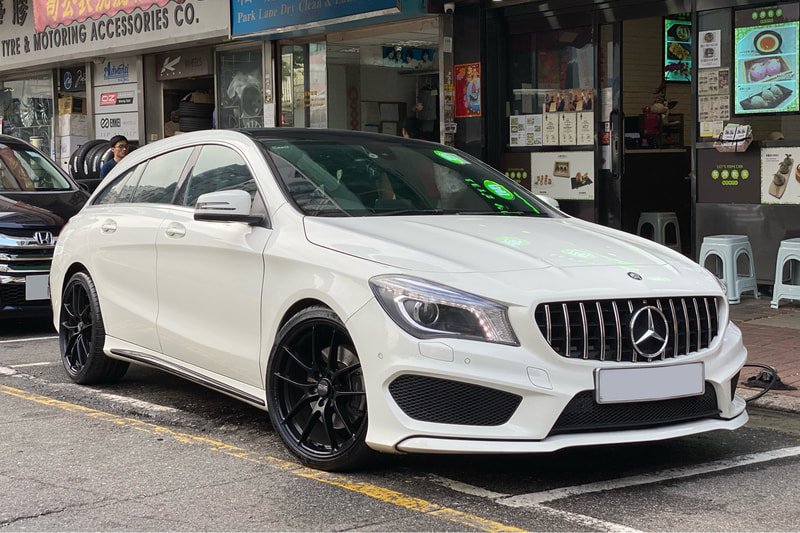 Mercedes Benz CLA and OZ Racing Wheels Leggera HLT and wheels hk and michelin ps4s tyres and 呔鈴