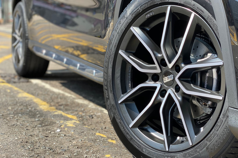 Mercedes Benz X156 GLA and BBS Wheels XA and wheels hk and michelin primacy 4 tyres 