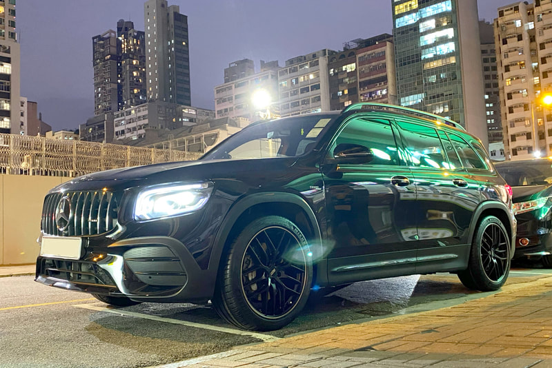 Mercedes Benz X247 AMG GLB and BBS CCR Wheels and tyre shop hk and michelin ps4 tyre and 呔鈴 and benz 原廠鈴