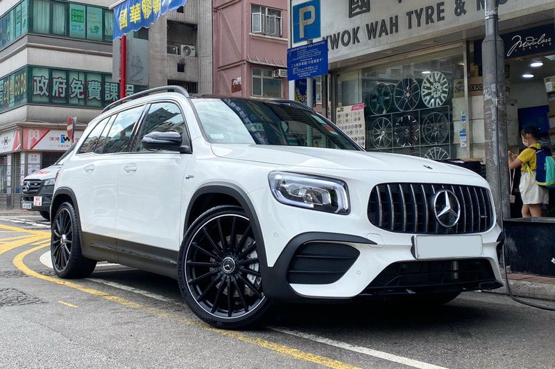 Mercedes Benz X247 GLB and AMG Multispoke Wheels and tyre shop hk and michelin ps4s tyre and 呔鈴 and benz 原廠鈴