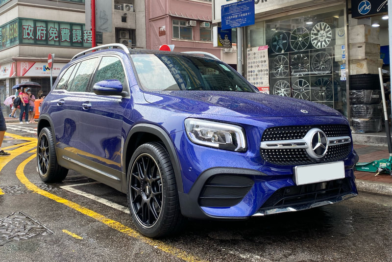 Mercedes Benz X247 GLB and BBS CHR Wheels and tyre shop hk and michelin ps4s tyre and 呔鈴 and benz 原廠鈴
