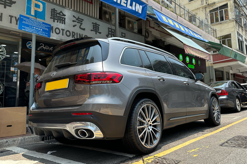 Mercedes Benz X247 GLB AMG GLB35 and AMG multispoke Wheels and tyre shop hk and Michelin PS4S tyre and 呔鈴 and benz 原廠鈴