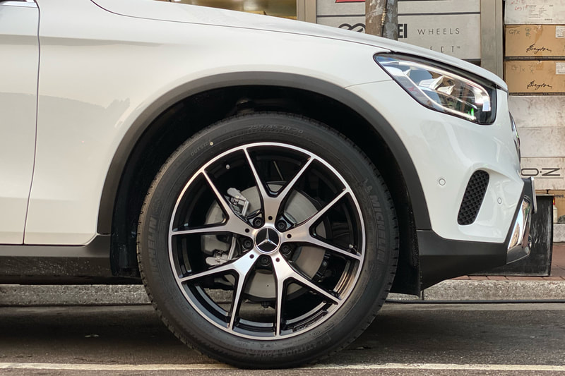 Mercedes Benz X253 C253 GLC and AMG 5 Double SPoke Wheels and tyre shop hk and MIchelin latitude Sport 3 tyres and 車軨