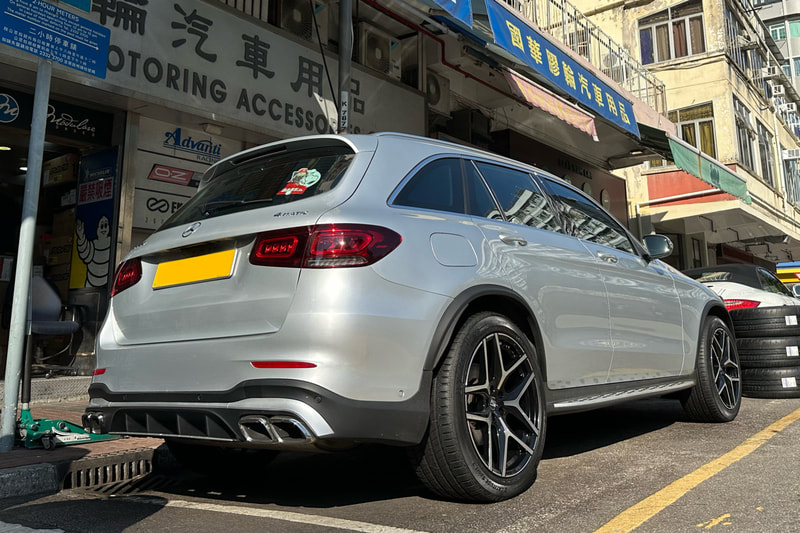 Mercedes Benz X253 GLC and MSW 40 wheels and OZ racing wheels and tyre shop hk and GLC250 and amg 