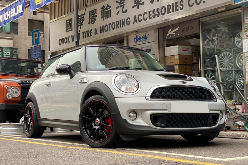 Mini Cooper R53 and RAYS 57 Transcend Wheels and wheels hk and tyre shop hk and 呔鈴