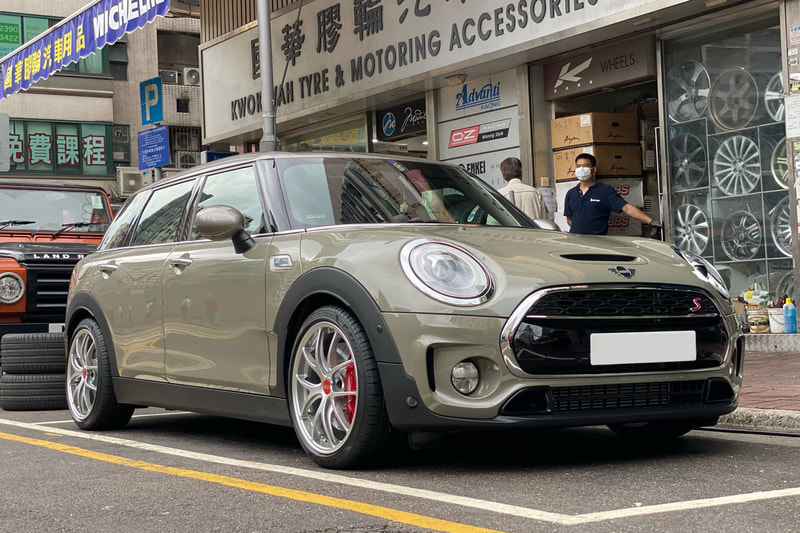Mini F54 Clubman and bbs ria wheels and wheels hk and tyre shop hk and 呔鈴 and pirelli pz4 tyres