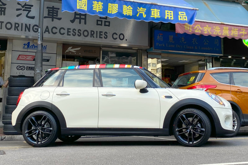 Mini cooper f55 and bbs sx wheels and tyre shop hk and michelin ps4 tyre and 呔鈴