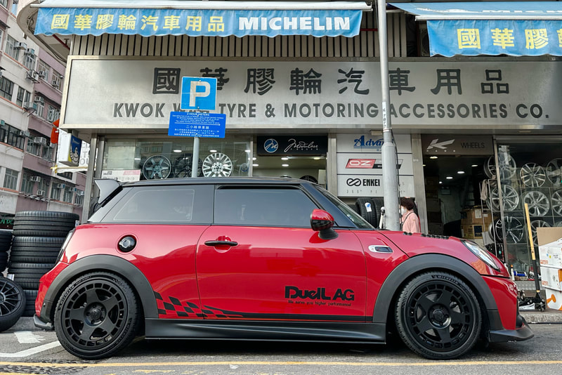 Mini F56 Cooper and Fifteen52 Turbomac Wheels and tyre shop hk and 輪胎店