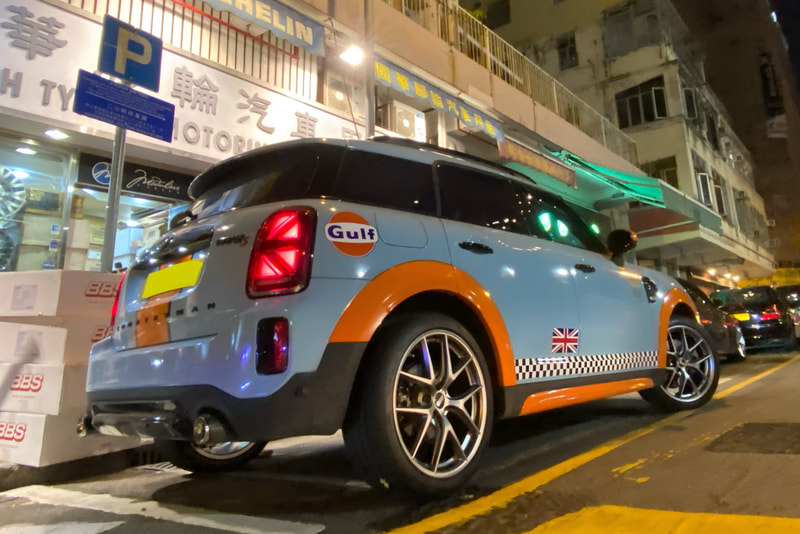 Mini F60 Countryman and BBS CIR Wheels and Tyre shop hk and 輪胎店