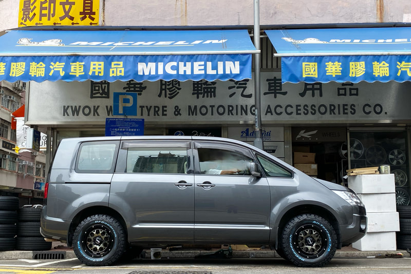 Mitsubishi Delica D:5 D5 and RAYS Daytona M9 Wheels and BF Goodrich KO2 tyres and tyre shop hk and 輪胎店 and 4x4 offroad wheels hk