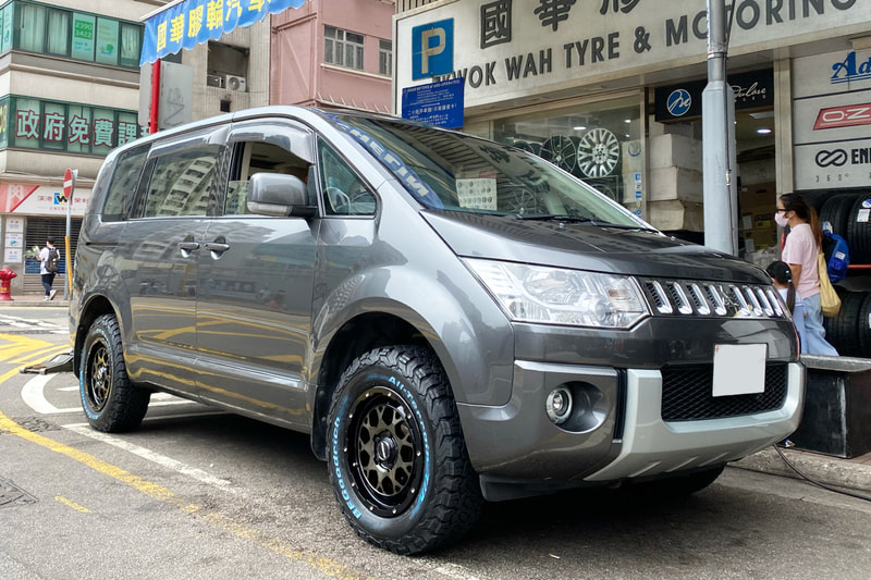 Mitsubishi Delica D:5 D5 and RAYS Daytona M9 Wheels and BF Goodrich KO2 tyres and tyre shop hk and 輪胎店 and 4x4 offroad wheels hk 