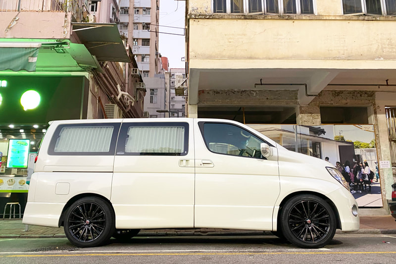 Nissan E51 Elgrand and RAYS Versus Vouge Wheels and tyre shop hk and 輪胎店