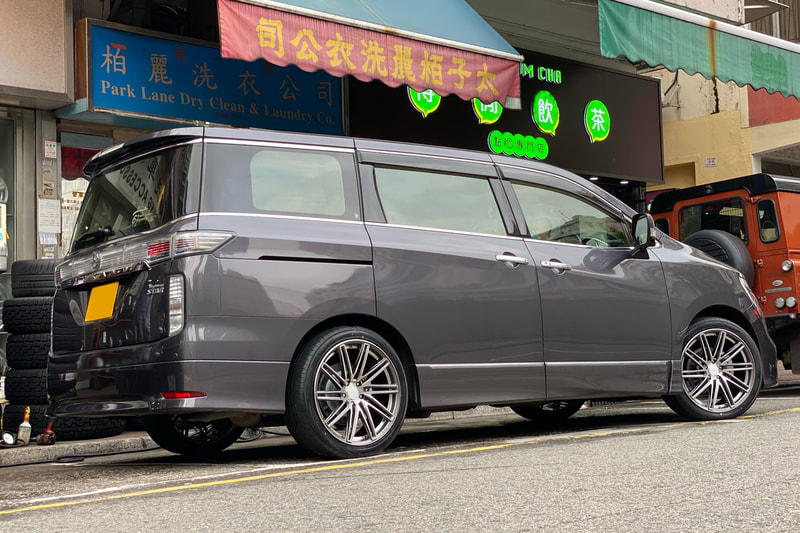 RAYS VV10S Wheels and Nissan E52 Elgrand and wheels hk and tyre shop hk and 呔鈴