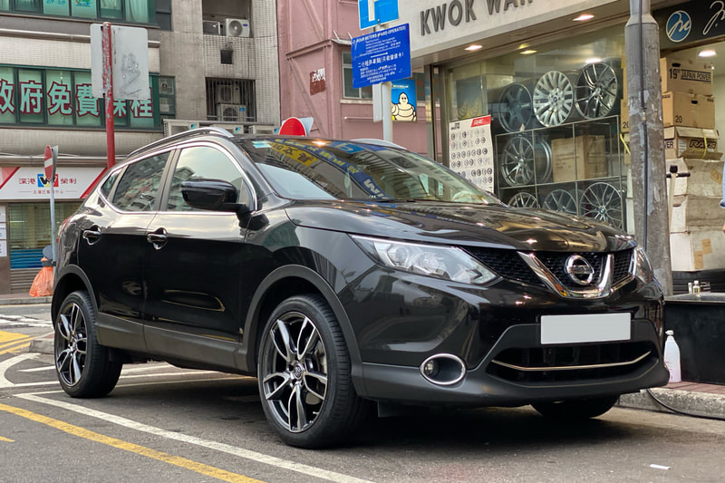 nissan qashqai and rays rp5 wheels and tyre shop hk and continental tyres and 呔鈴
