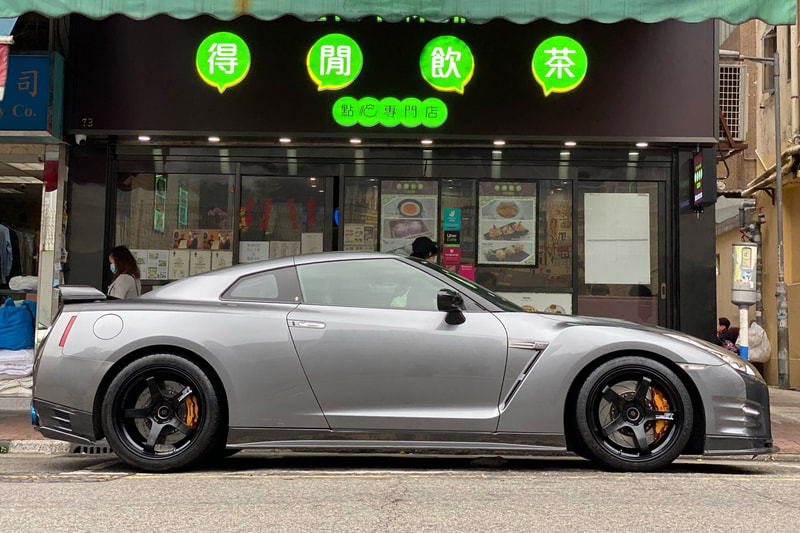 NIssan R35 GTR and Advan Racing GT Wheels and wheels hk and michelin pilot super sport tyres and 呔鈴
