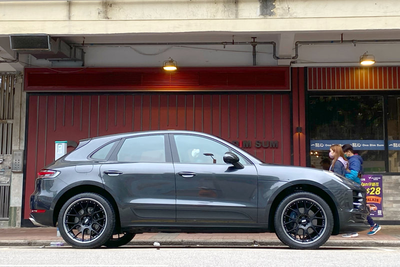 Porsche Macan and BBS CHR 2 wheels and bbs CH-R II wheels and michelin latitude sport 3 tyre and tyre shop 
