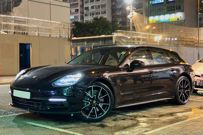 Porsche Panamera and Exclusive Design Wheels and 呔鈴 and wheels hk