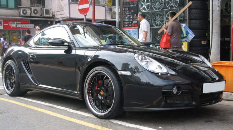 Porsche 987 cayman and modulare wheels m6 and wheels hk and 呔鈴
