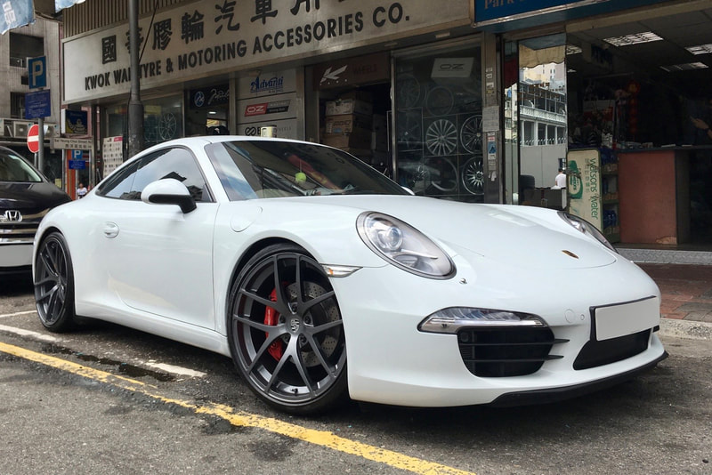 Porshce 991 Carrera S and Modulare Wheels B18 and wheels hk and tyre shop hk and 呔鈴