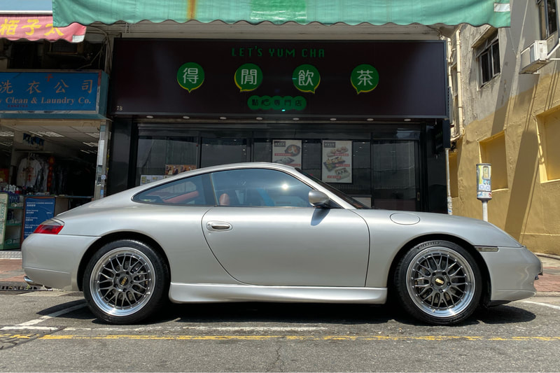Porsche 996 Carrera 4 and BBS LM Wheels and Michelin PS4 tyres and wheels hk and 呔鈴
