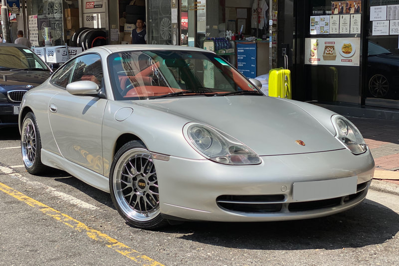 Porsche 996 Carrera 4 and BBS LM Wheels and Michelin PS4 tyres and wheels hk and 呔鈴