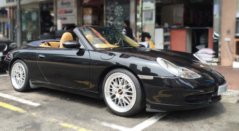 Porsche 996 and BBS LM Wheels and wheels hk and 呔鈴