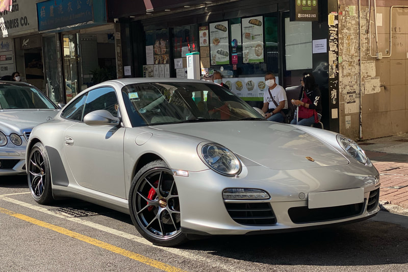 Porsche 911 997 Carrera 4 S and BBS RI-D Wheels RID and Forged Wheels and tyre shop hk and 輪胎店