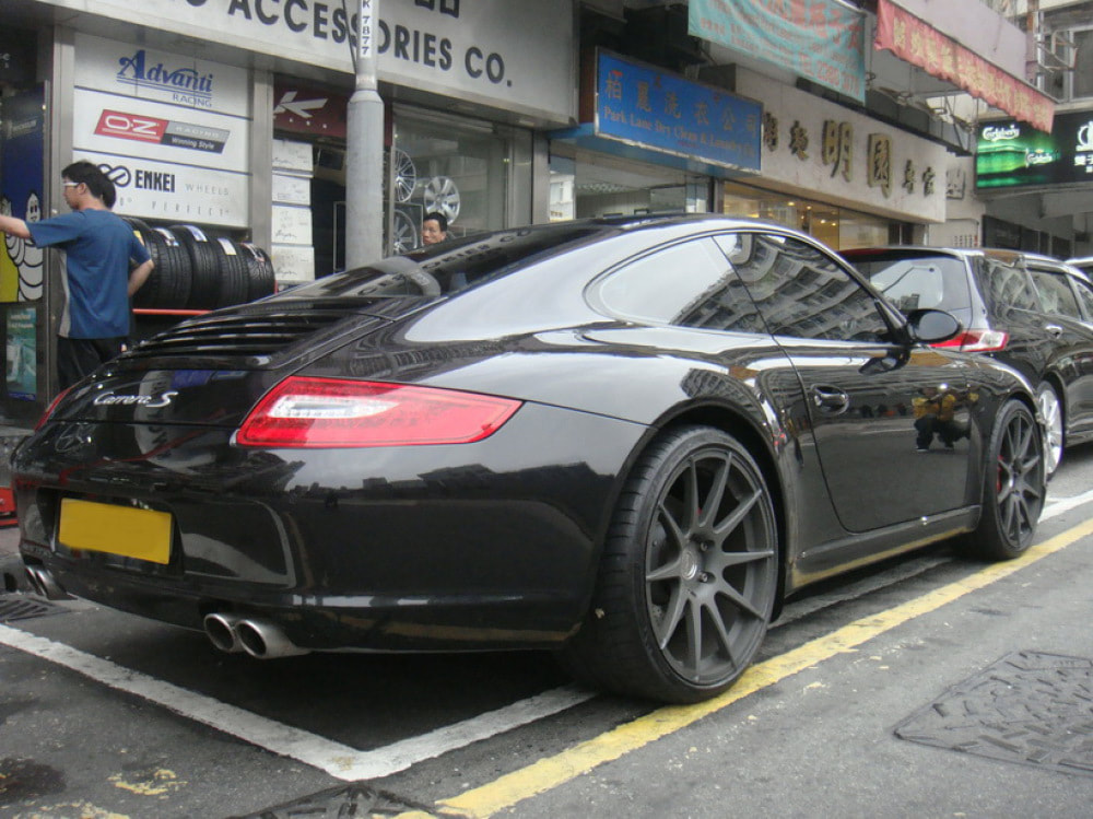 Porsche 997 and ADV1 wheels and wheels hk and 呔鈴