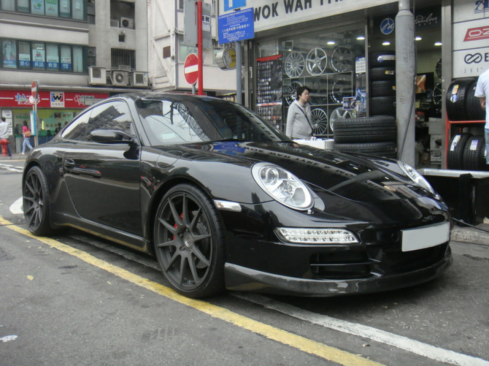 Porsche 997 and ADV1 wheels and wheels hk and 呔鈴