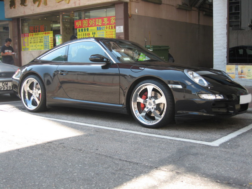 Porsche 997 and Modulare Wheels M2 and wheels hk and 呔鈴
