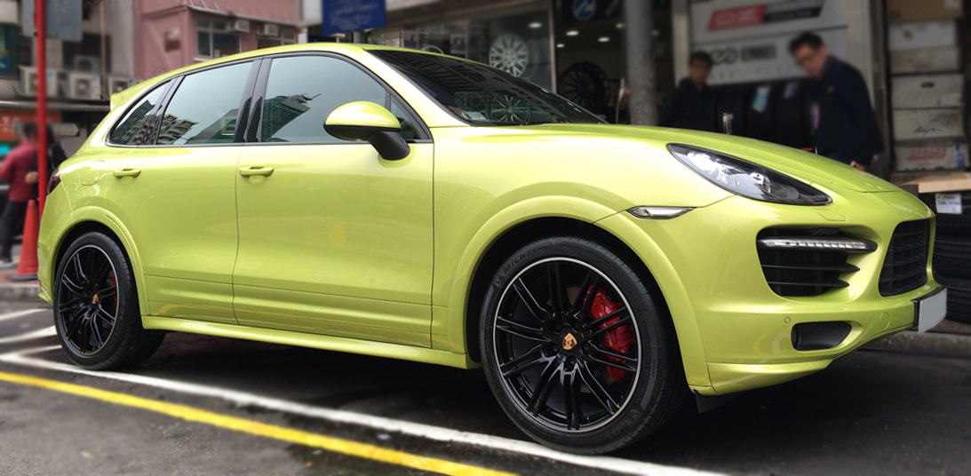 Porsche Cayenne GTS and Porsche Sport Edition Black and wheels hk and 呔鈴