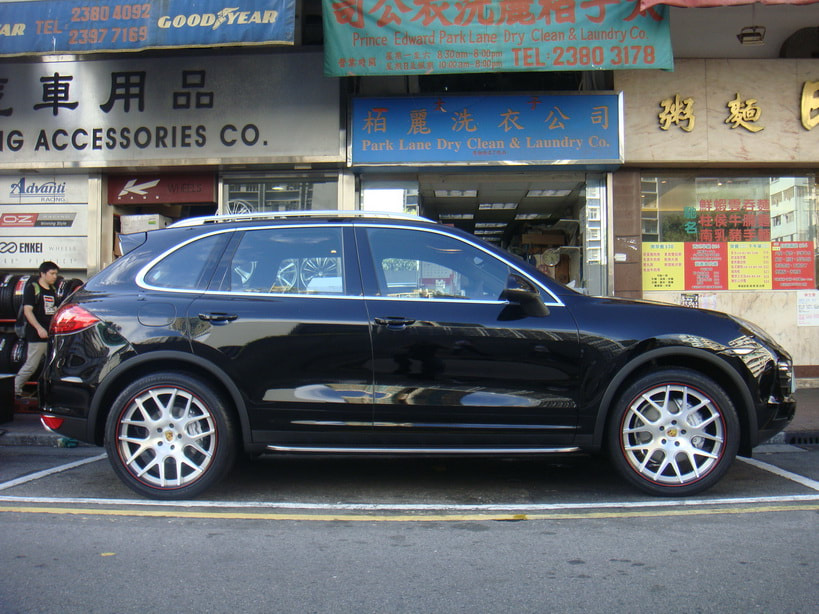 Porsche Cayenne and Modulare Wheels C1 and wheels hk and 呔鈴