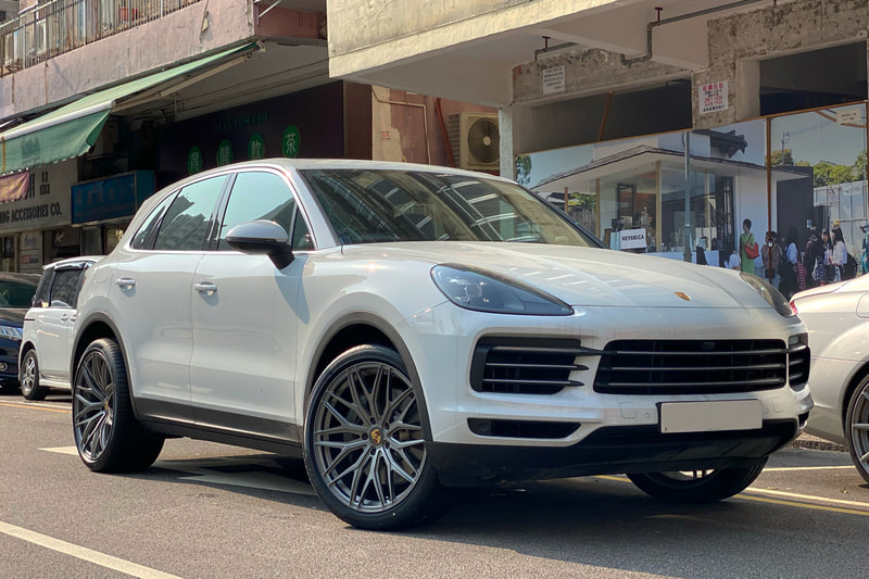 Porsche Cayenne and Modulare Wheels B40 and tyre shop hk and pirelli pzero tyre and 呔鈴 and oem wheel hk