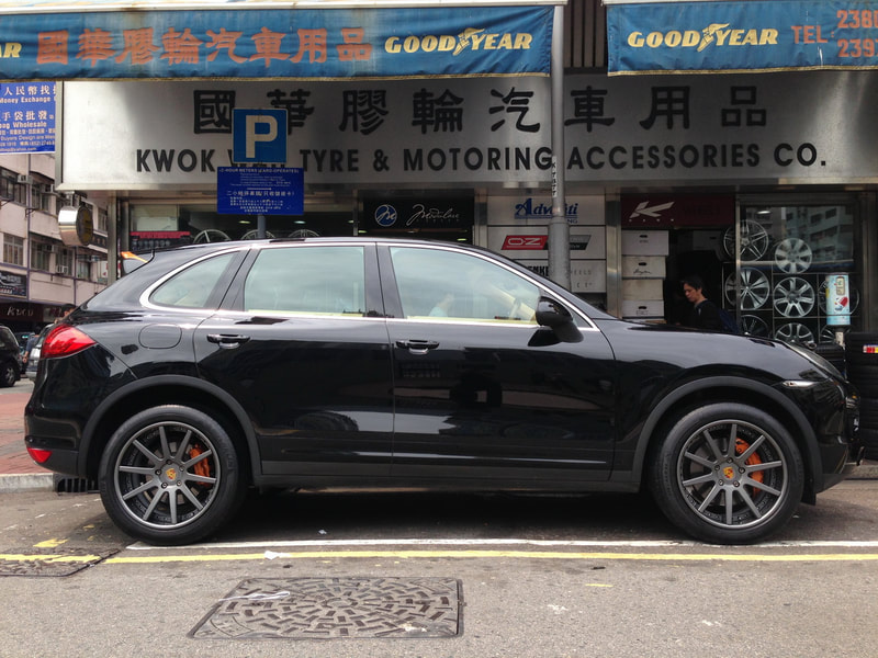Porsche Cayenne and Modulare Wheels C15 and wheels hk and 呔鈴