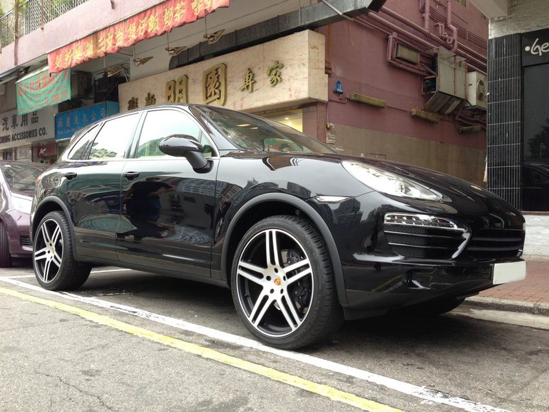 Porsche Cayenne and Modulare Wheels B11 and wheels hk and 呔鈴