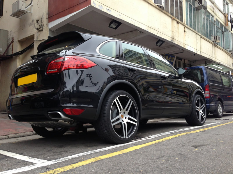 Porsche Cayenne and Modulare Wheels B11 and wheels hk and 呔鈴