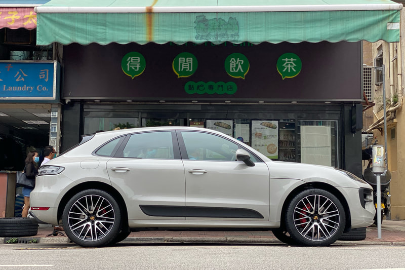 Porsche Macan and Porsche 911 Turbo Design Wheels and tyre shop hk and Michelin tyre and 輪胎店