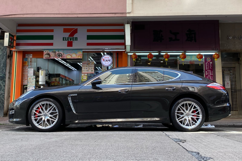 Porsche Panamera and Modulare Wheels B40 and 呔鈴 and wheels hk