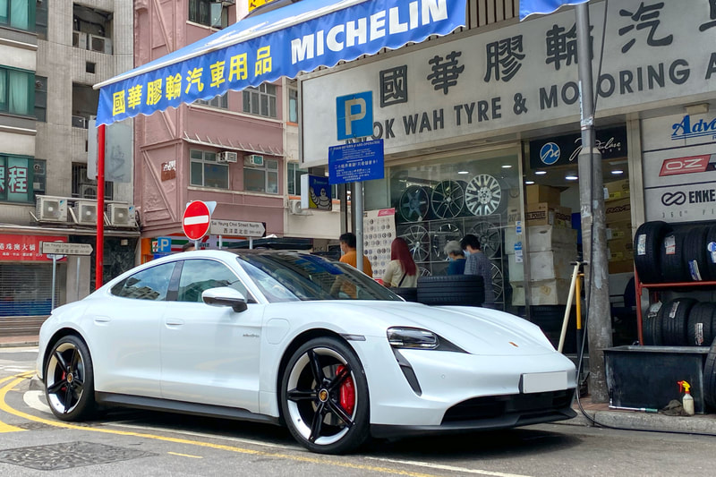 Porsche Taycan and Porsche mission e wheels and tyre shop hk and oem wheels hk and 呔鈴