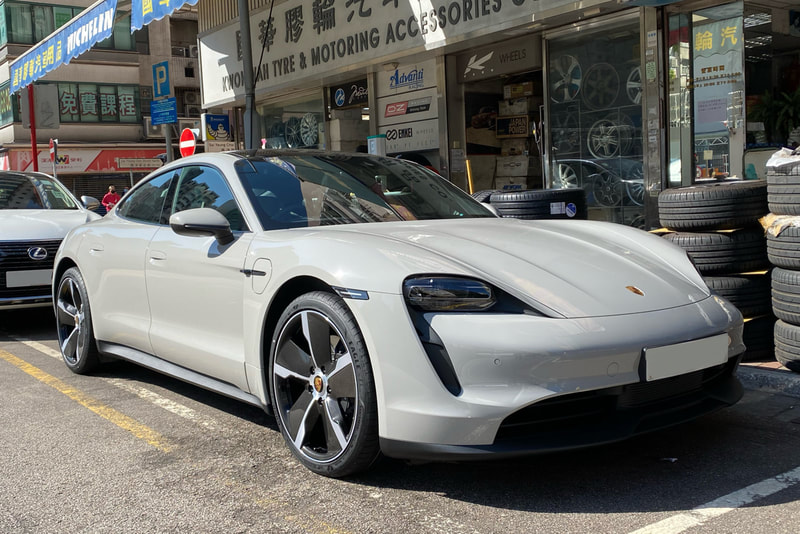Porsche Taycan and Taycan Exclusive Design Wheels carbon and tyre shop hk and 輪胎店 and oem wheels hk