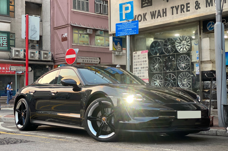 Porsche Taycan and Porsche mission e wheels and tyre shop hk and oem wheels hk and 呔鈴