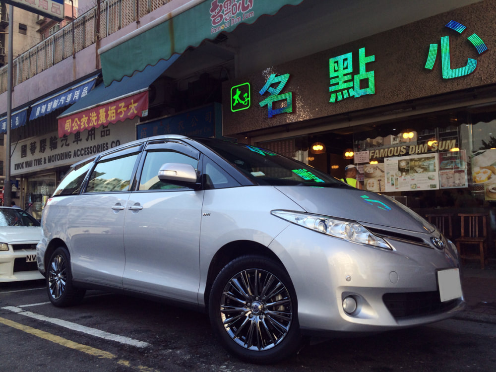 Toyota Previa and RAYS Versus Vouge and wheels hk and 呔鈴