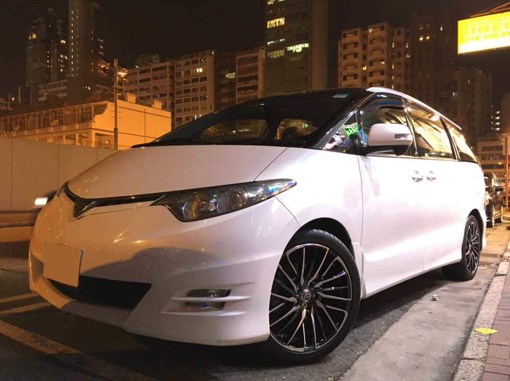 Toyota Previa and RAYS Versus Avventura Wheels and wheels hk and 呔鈴