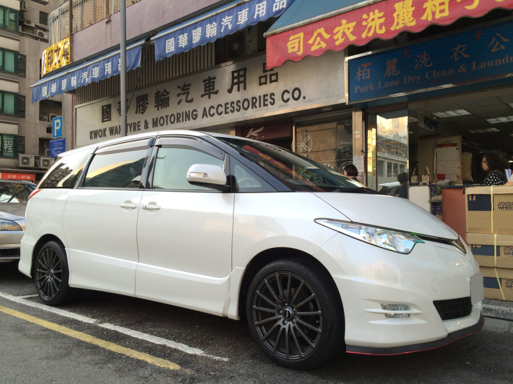 Toyota Previa and TRD MS213 Wheels and 呔鈴