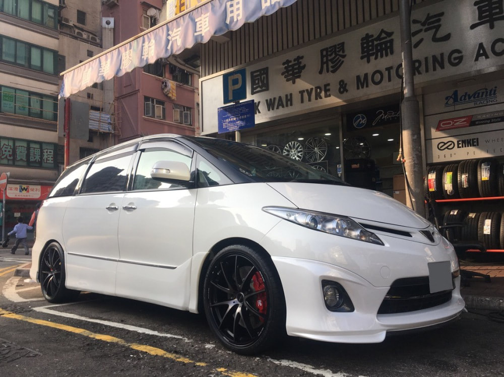 Toyota Previa and RAYS Volk Racing G25 Edge Wheels and wheels hk and 呔鈴