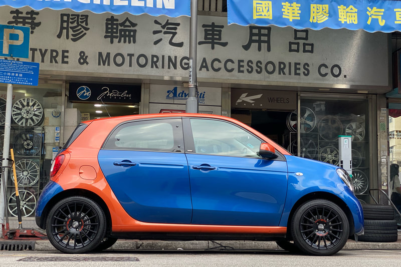 Smart for Four and OZ Racing Superturismo GT wheels and wheels hk and 呔鈴